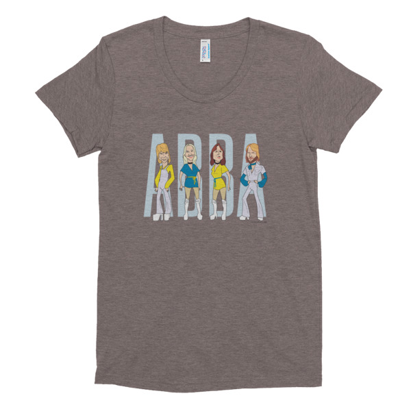 ABBA Women's Crew Neck T-shirt - Chris. abba tour shirt. 