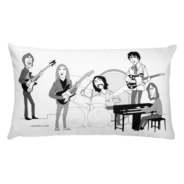 Pink Floyd Rectangular Pillow Chris Morris Illustration