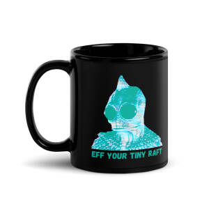 Black Glossy Sleestak Mug - Image 2