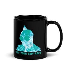 Black Glossy Sleestak Mug - Image 3