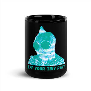 Black Glossy Sleestak Mug - Image 6