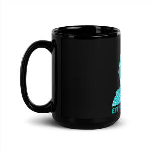 Black Glossy Sleestak Mug - Image 5