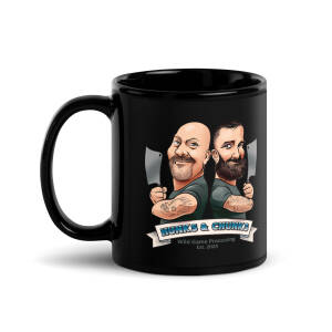 Hunks&Chunks Black Glossy Mug - Image 2