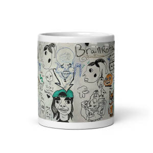 Brainrot Board White glossy mug - Image 3